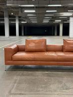 Design on Stock Aikon Lounge | Cognac leder, 75 tot 100 cm, Ophalen of Verzenden, Zo goed als nieuw, Rechte bank