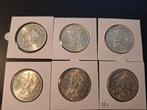 6 stuks juliana rijksdaalders in super kwaliteit, Ophalen of Verzenden, Koningin Juliana, 2½ gulden, Zilver