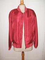 PURE SILK rood gevoerd jasje zijden jasje 40 zomerjas zijde, Maat 38/40 (M), Pure Silk, Ophalen of Verzenden, Jasje