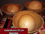 Waterdrums, diameter 32 & 22 cm., Muziek en Instrumenten, Percussie, Ophalen of Verzenden, Zo goed als nieuw, Overige soorten