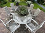 Tuinset, Gebruikt, Hardhout, 6 zitplaatsen, Ophalen of Verzenden