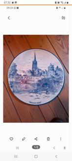 Delfts blauw bord Diessen, Baarschot, Haghorst, Antiek en Kunst, Ophalen of Verzenden
