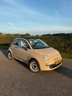 Fiat 500 Cabrio – Bouwjaar 2014 – 174.000 km – Cappuccino, Auto's, Voorwielaandrijving, 4 cilinders, Bruin, Handgeschakeld