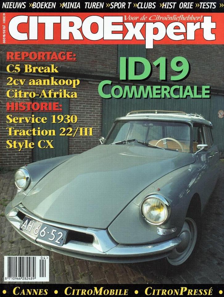 CitroExpert 2001 nr. 4 (o.a. Citroën ID19 Commerciale), Boeken, Auto's | Folders en Tijdschriften, Gelezen, Citroën, Verzenden