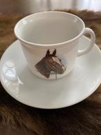 Kop en schotel met paard, Antiek en Kunst, Antiek | Servies los, Ophalen of Verzenden