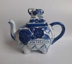 Vintage handgeschilderde olifanten theepot, Ophalen of Verzenden