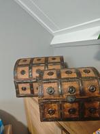 Hout schatkist, Ophalen, Zo goed als nieuw, Minder dan 50 cm