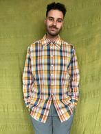 Vintage Jaren 70 / 70’s overhemd - geruit - geel - M/medium, Kleding | Heren, Geel, Vintage, Gedragen, Halswijdte 39/40 (M)