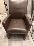 Gratis leren stoel, Huis en Inrichting, Fauteuils, Ophalen, Gebruikt, Minder dan 75 cm, Leer