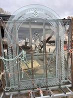 Zeer mooie Glasplaat, Glasdeur en raam met decoratiemotief, Ophalen, Nieuw, Gevelraam of Ruit