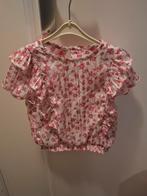 WE Top Maat 110-116 Bloemen Wit/Roze, WE, Meisje, Ophalen of Verzenden, Zo goed als nieuw