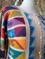 💖Prachtig  💯% zuiver Alpaca wollen vest Intarsia S/M, Maat 38/40 (M), Overige kleuren, Nieuw, Ophalen of Verzenden