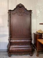 notenhouten kast, Ophalen, 50 tot 100 cm, Zo goed als nieuw, 150 tot 200 cm