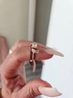 14k gouden ringen 2 stuks set, Sieraden, Tassen en Uiterlijk, Ringen, Ophalen of Verzenden, Zo goed als nieuw, 17 tot 18, Dame