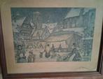Schilderij Anton Pieck, Antiek en Kunst, Ophalen of Verzenden