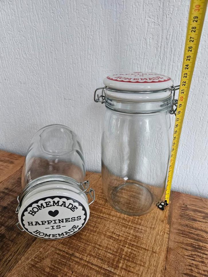 2 WECK Potten - Voorraadpotten Bewaarpotten, Huis en Inrichting, Keuken | Keukenbenodigdheden, Gebruikt, Ophalen of Verzenden