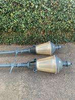 2 x gietijzeren lantaarnpalen, Ophalen, Gebruikt, Staande lamp, Netvoeding
