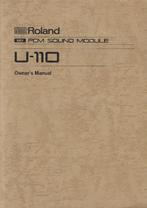 Handleiding Boek, MANUAL (Engels) vd. ROLAND U110 (U-110), Ophalen of Verzenden, Zo goed als nieuw