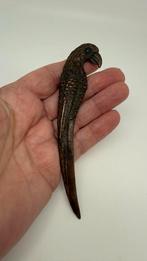 Antiek bronzen papegaai briefopener uit China., Antiek en Kunst, Antiek | Koper en Brons, Verzenden, Brons