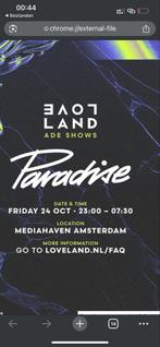10 X Paradise x loveland kaarten, Tickets en Kaartjes, Twee personen