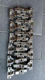 12 scharnieren - potscharnier - softclose, Ophalen, Gebruikt, IJzer, Scharnier