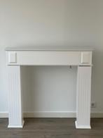 Decoratieve schouwmantel – wit – met opbergruimte, Huis en Inrichting, Ophalen, Gebruikt, Vrijstaande haard, Overige soorten
