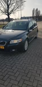 Te koop: Mooie, goed onderhouden Volvo V50 1.6 D  e-drive., Metallic lak, Zwart, Leder, Stationwagon