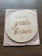 Houten bordje met aankondiging, Kinderen en Baby's, Ophalen, Nieuw