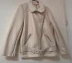 Witte  Bikerjas met Bontkraag maat M (nieuw), Ophalen of Verzenden, Nieuw