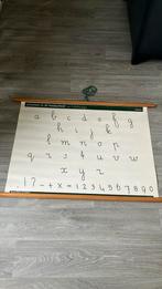 Oude Letterkaart vintage, Antiek en Kunst, Antiek | Schoolplaten, Ophalen, Overige thema's