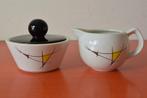 Retro vintage Torgau GDR roomstel - Kannetje met suikerpot, Overige typen, Ophalen of Verzenden, Zo goed als nieuw, Overige stijlen