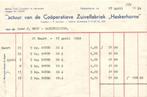 Haskerhorne-oude factuur-Coöperatieve Zuivelfabriek - 1954, Gebruikt, Verzenden