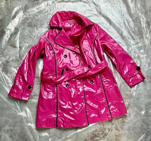 Depech Mod jas mt 38 lakjas roze zeer mooi PVC 100% mt M., Caravans en Kamperen, Regenkleding, Zo goed als nieuw, Regenjas, Dames