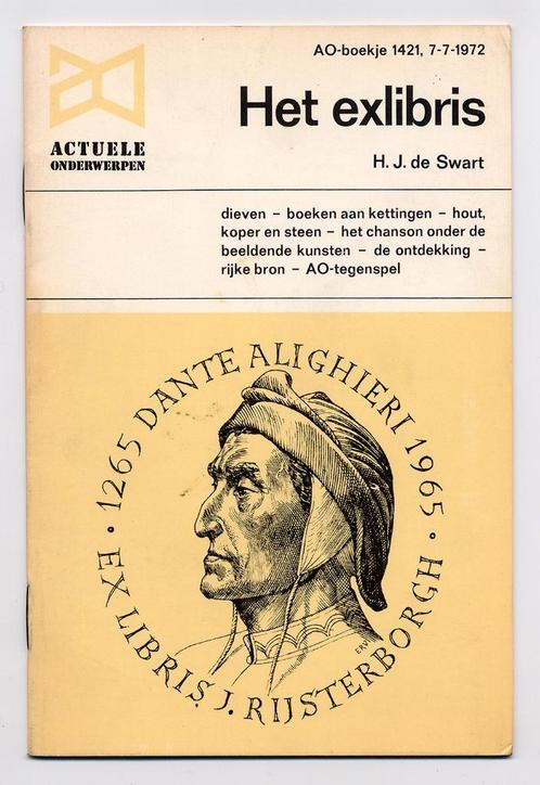 Het ex libris - H.J. de Swart - afbeeldingen - 1972 - Zutphe, Antiek en Kunst, Kunst | Etsen en Gravures, Ophalen of Verzenden
