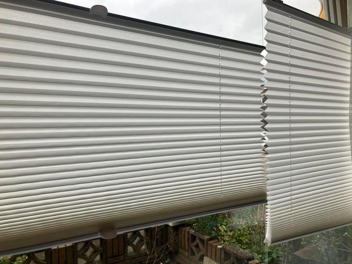 Plissé gordijn 70cm en 90cm vitrage, Huis en Inrichting, Stoffering | Gordijnen en Lamellen, Zo goed als nieuw, Minder dan 100 cm