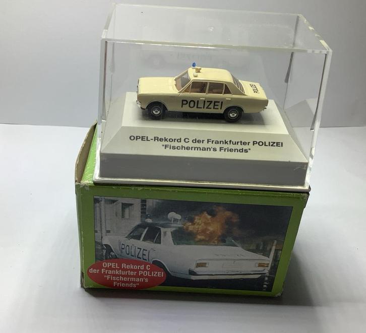 Brekina Opel Rekord C Politieauto - Zeldzaam Model!, Hobby en Vrije tijd, Modelauto's | 1:87, Nieuw, Auto, Brekina, Ophalen of Verzenden