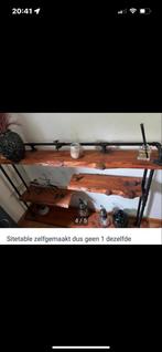 Unieke, handgemaakte sidetable, Huis en Inrichting, Tafels | Bijzettafels, 45 tot 60 cm, Gebruikt, Ophalen of Verzenden, 75 cm of meer