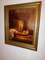Stilleven met emmer, kaars en appels, Antiek en Kunst, Ophalen of Verzenden