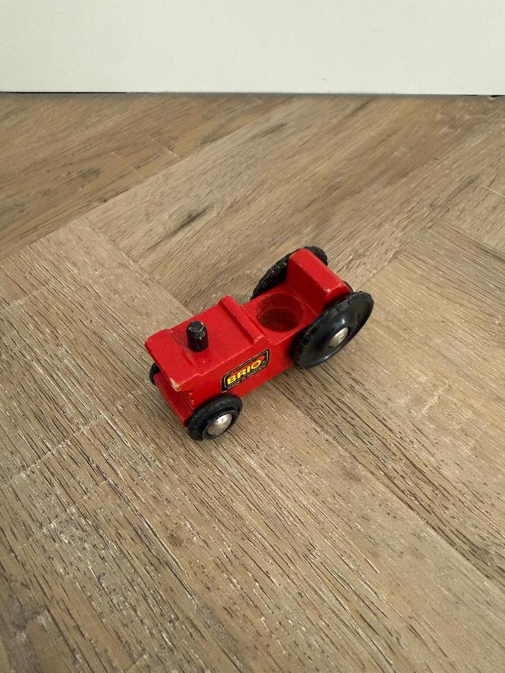 Heel goed Brio houten trein rode trekker tractor 33622 set, Kinderen en Baby's, Speelgoed | Houten speelgoed, Zo goed als nieuw