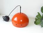 Space Age Hanglamp Vintage Lamp Jaren 60 70 oranje Retro, Ophalen of Verzenden, Gebruikt, Metaal, Minder dan 50 cm