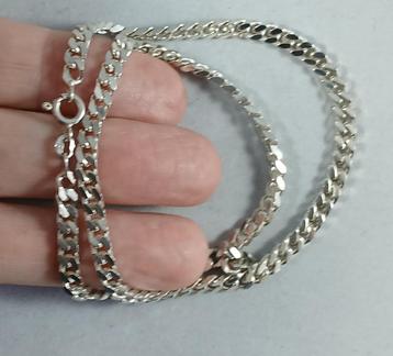 Zilveren Pantserketting gourmetschakels 40,5 cm 4,3 mm 925  beschikbaar voor biedingen