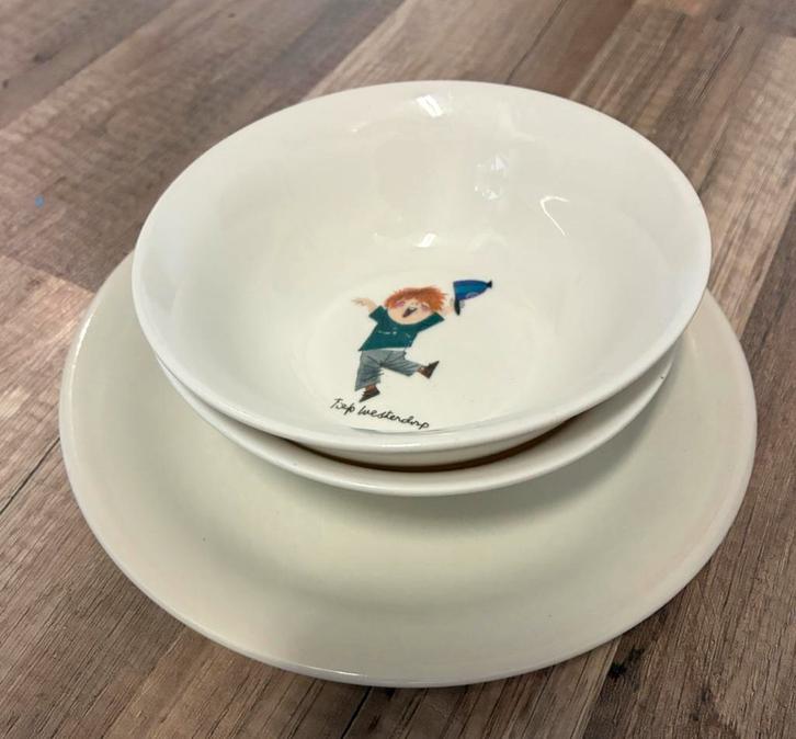 Pluk van de Petteflet Servies. Fiep Westendorp. Kom en bord, Huis en Inrichting, Keuken | Servies, Gebruikt, Kom(men), Overige stijlen
