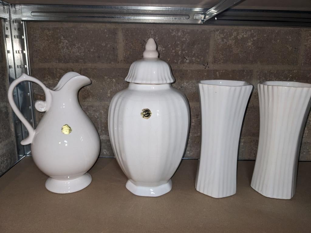 Delfts wit, Ophalen, Wit, Aardewerk of Porselein, Minder dan 50 cm