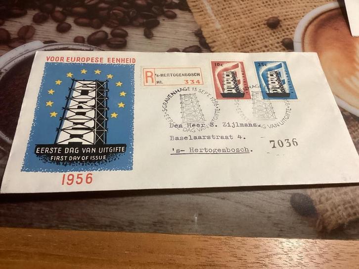 No5833 E27 aangetekend ´s-Hertogenbosch  Heb ook van Neder, Postzegels en Munten, Postzegels | Eerstedagenveloppen, Beschreven