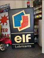Vintage Elf Lubricants Lichtbak / Reclamebord, Verzamelen, Ophalen, Gebruikt, ., Lichtbak of (neon) lamp