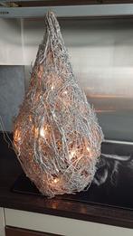 Grijs/zilveren bling bling Kerstboom verlichting 62cm hoog, Ophalen of Verzenden, Zo goed als nieuw, 50 tot 75 cm