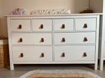 IKEA Hemnes ladekast/commode met leren handgrepen, Ophalen, Gebruikt, 50 tot 70 cm, 100 cm of meer