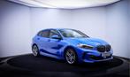 BMW 1-serie 118iA M-SPORT High Executive FULL LED | CARPLAY, Gebruikt, Blauw, Leder en Stof, Origineel Nederlands