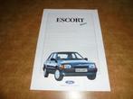 brochure Ford Escort Bravo  1987, Nieuw, Ophalen of Verzenden, Ford