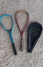 2 squash rackets en 1 squashhoes, Sport en Fitness, Squash, Gebruikt, Ophalen of Verzenden
